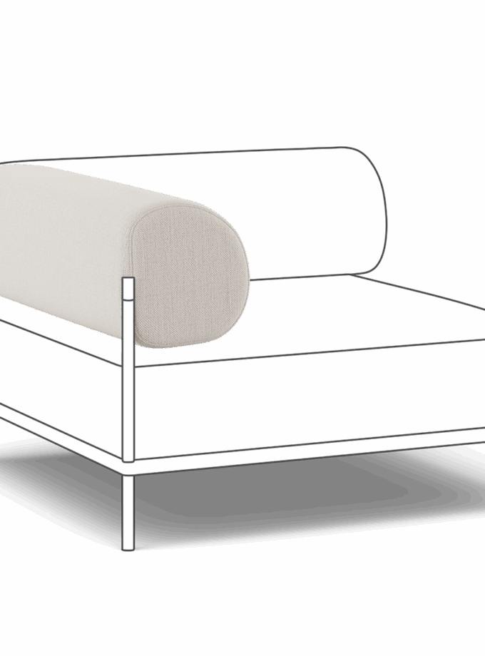 روکش پارچه تکیه‌گاه گوشه (بالا)